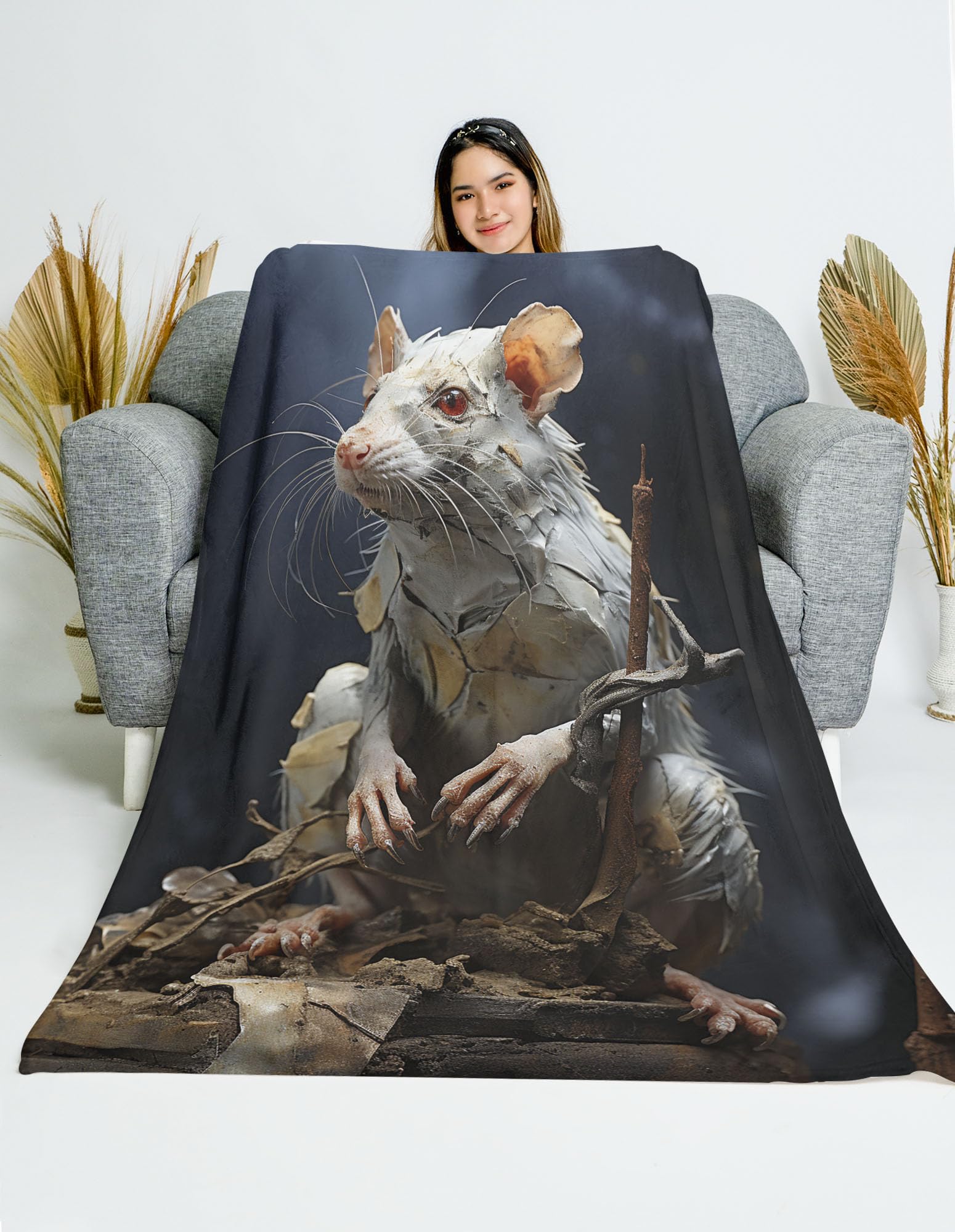 Amazon.com: CAPITUNEISKINEPA Rat Blanket for Rat Lovers 50